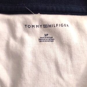 Tommy Hilfiger Women's White Red And Blue Shirt
